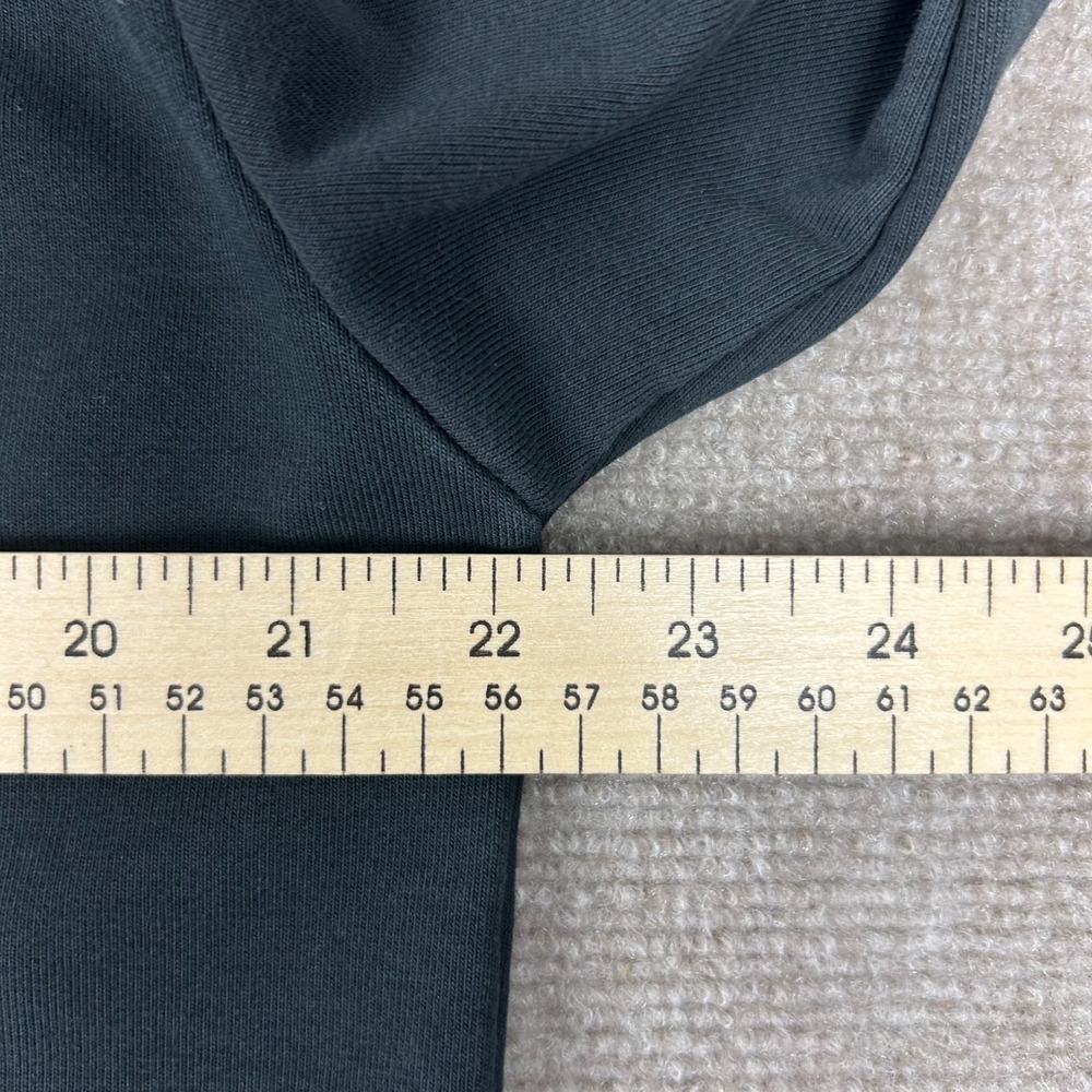 Emergenci Cropped Hoodie Women’s M Black Cotton Pocket Pullover Logo Graphic - Picture 11 of 14